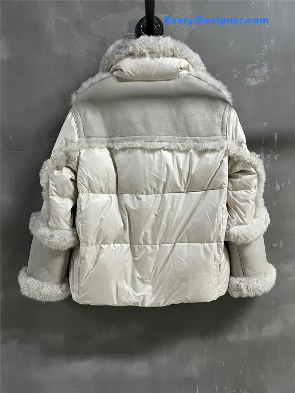 Moncler Wool and Shearling Jacket